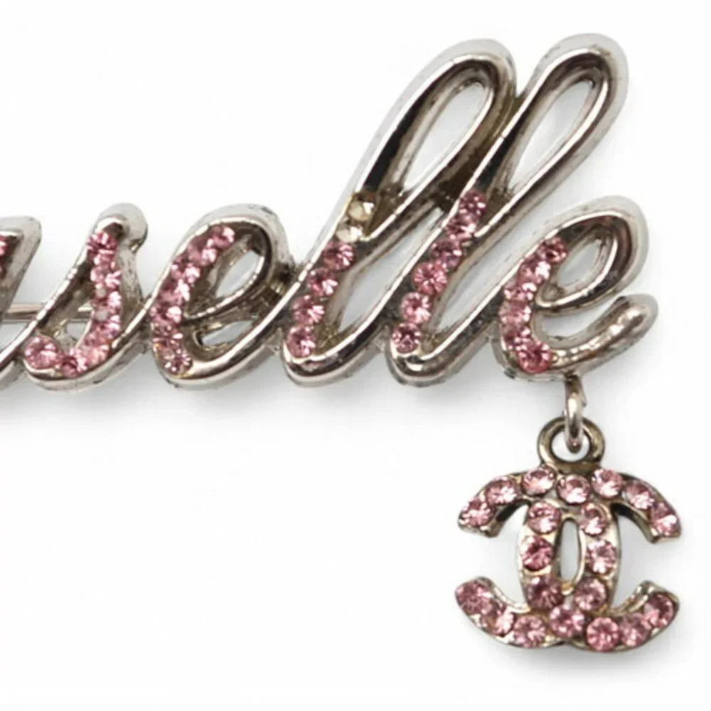 CHANEL Authentic Pink Brooch